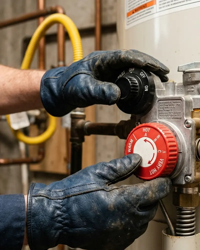 Close-up of Gas Line Repair & Installation work by Water Heater Jockey in Queensbury
